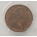 NEW ZEALAND 1967 . TWO 2 CENTS COIN . ERROR . MULE . BAHAMAS OBVERSE